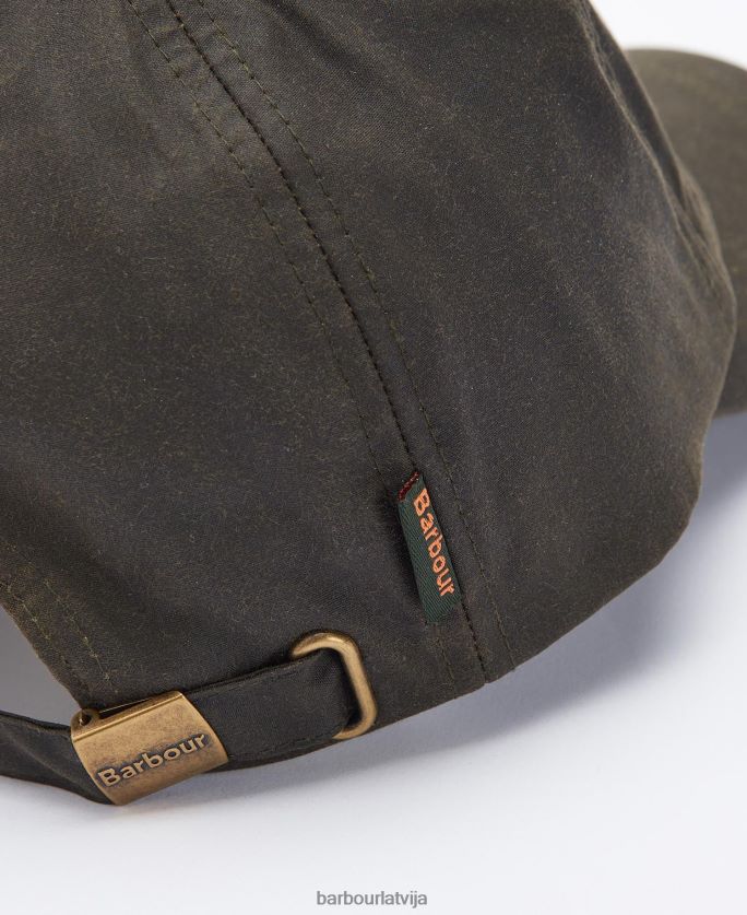 Barbour vīriešiem sporta cepures vasks P8J88A2235 Piederumi flote/cordovan
