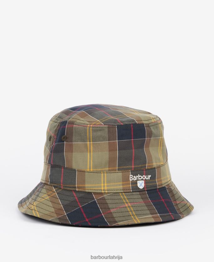 Barbour vīriešiem tartāna kausa cepure P8J88A2273 Piederumi klasiskais tartāns