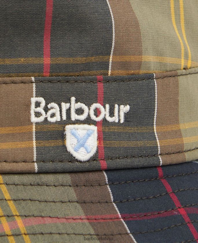 Barbour vīriešiem tartāna kausa cepure P8J88A2273 Piederumi klasiskais tartāns