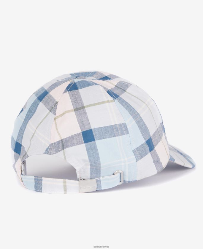 Barbour vīriešiem tartāna sporta cepure P8J88A2303 Piederumi kielder zils