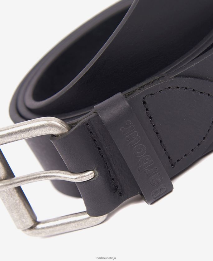 Barbour vīriešiem matēta ādas josta P8J88A2218 Piederumi tumši brūns oļi