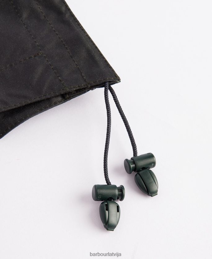 Barbour vīriešiem vaksēta kokvilnas vienkārša kapuce P8J88A2329 Piederumi melns