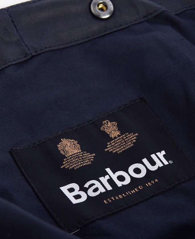 Barbour vīriešiem vaksēta kokvilnas vienkārša kapuce P8J88A2346 Piederumi melns