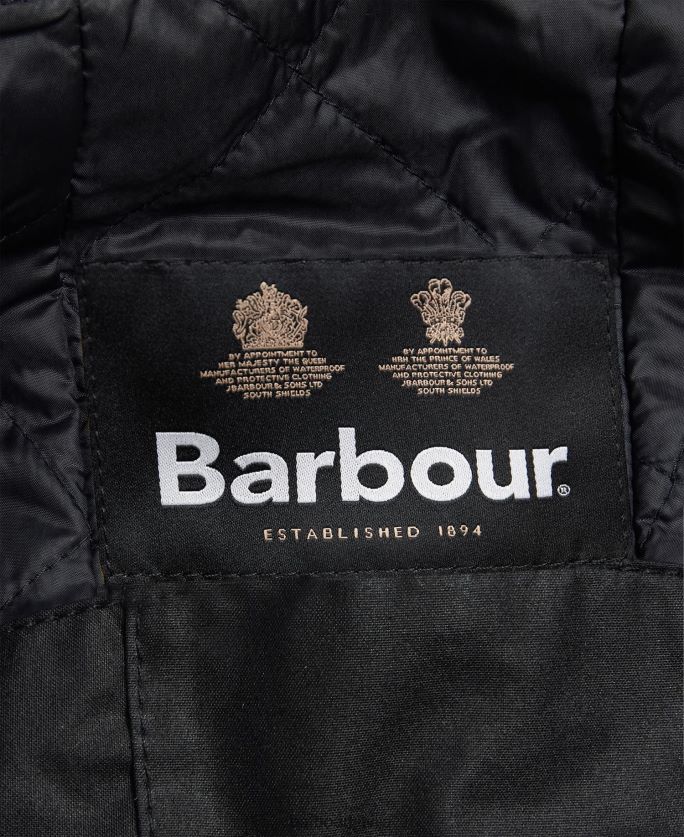 Barbour vīriešiem vaska vētras pārsegs P8J88A2337 Piederumi melns
