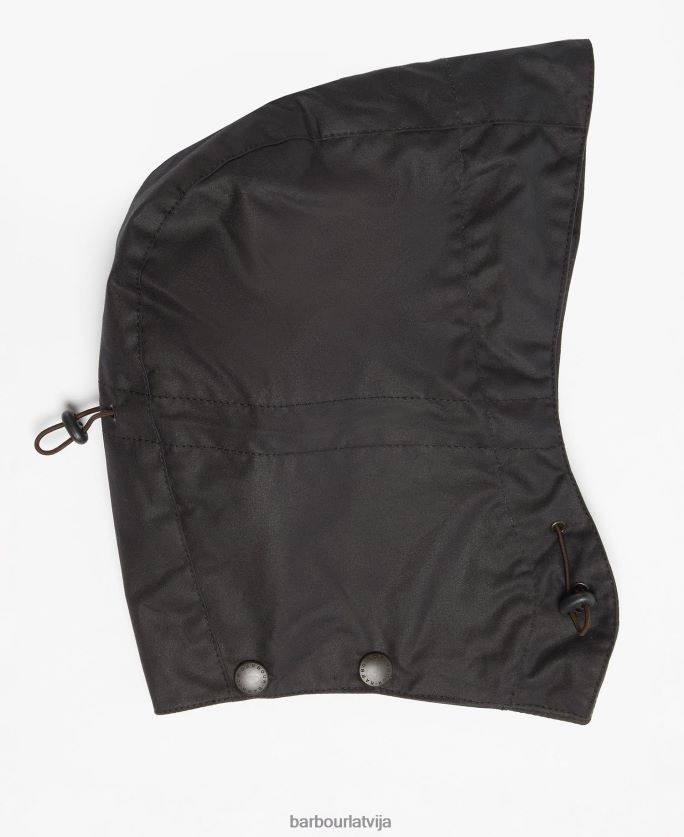 Barbour vīriešiem vaska vētras pārsegs P8J88A2338 Piederumi melns