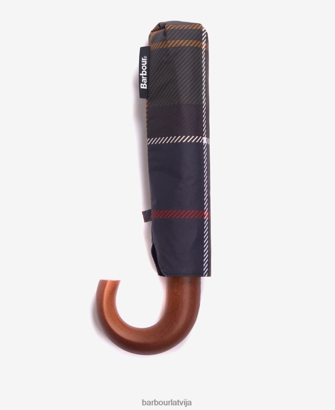 Barbour vīriešiem tartāna mini lietussargs P8J88A2373 Piederumi klasika