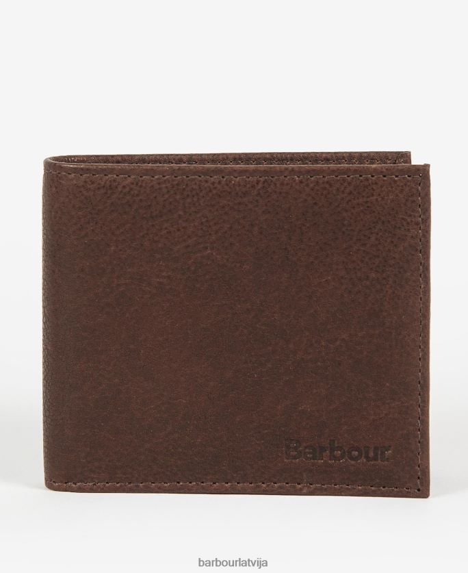 Barbour vīriešiem Padbury billfold maku P8J88A2379 Piederumi tumši brūns