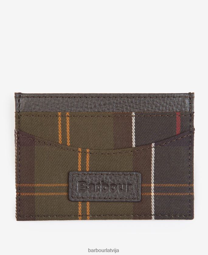Barbour vīriešiem tartāna karšu turētājs P8J88A2380 Piederumi klasiskais tartāns