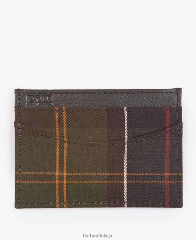 Barbour vīriešiem tartāna karšu turētājs P8J88A2380 Piederumi klasiskais tartāns