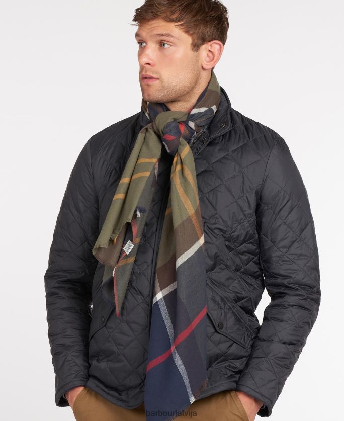Barbour vīriešiem walshaw šalle P8J88A2347 Piederumi klasiskais tartāns