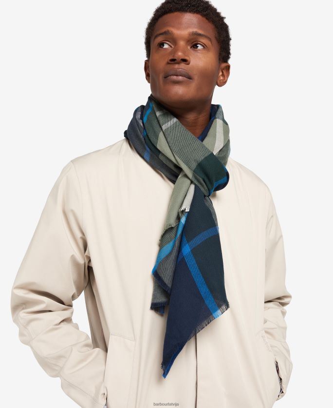 Barbour vīriešiem walshaw šalle P8J88A2348 Piederumi klasiskais tartāns