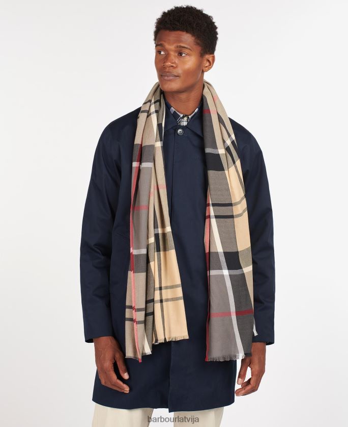 Barbour vīriešiem walshaw šalle P8J88A2351 Piederumi klasiskais tartāns