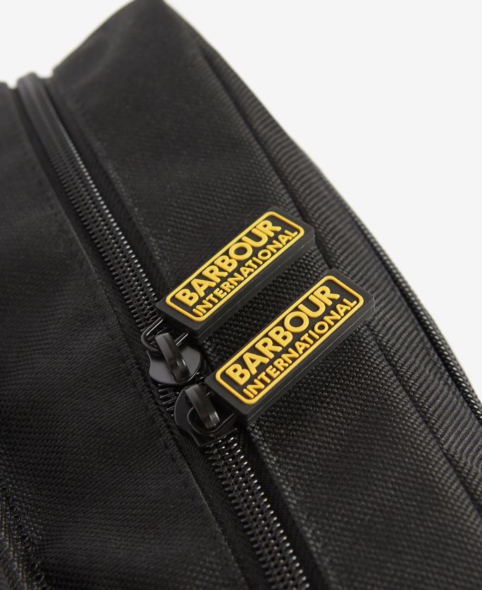 Barbour vīriešiem sacīkšu soma crossbody P8J88A2213 Piederumi klasisks melns