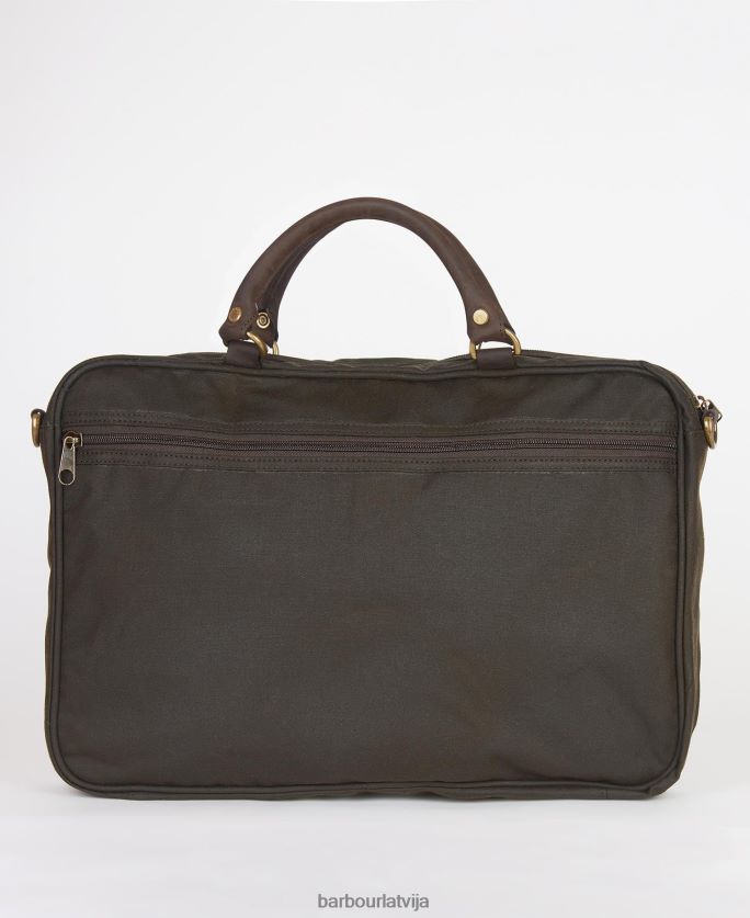 Barbour vīriešiem vaska ādas portfelis P8J88A2176 Piederumi flote