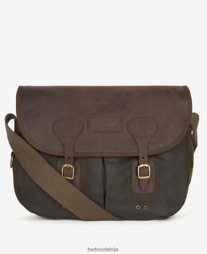 Barbour vīriešiem vaska ādas tarras soma P8J88A2185 Piederumi flote