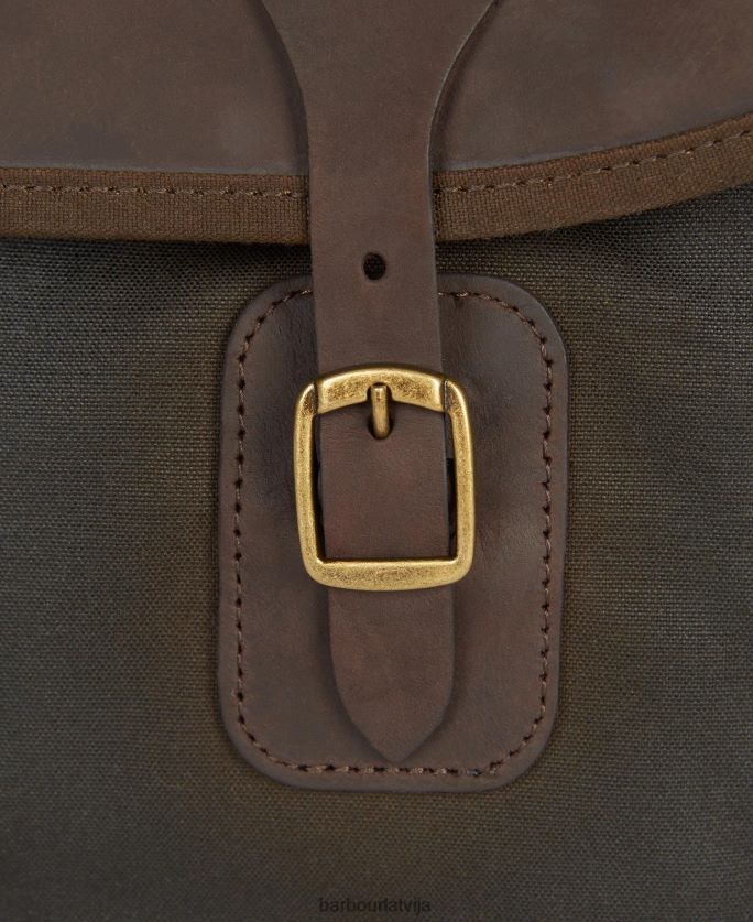 Barbour vīriešiem vaska ādas tarras soma P8J88A2185 Piederumi flote