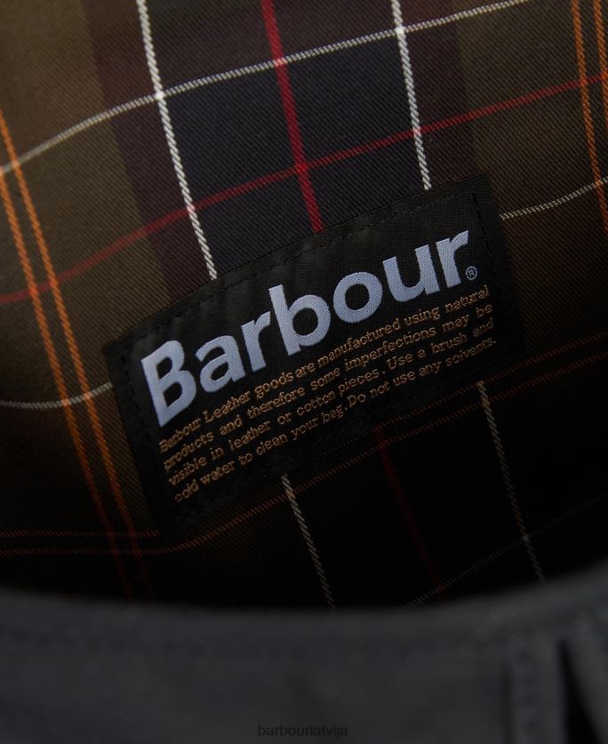 Barbour vīriešiem vaska ādas tarras soma P8J88A2207 Piederumi flote