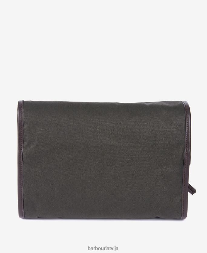Barbour vīriešiem vaska piekarināmais mazgāšanas maisiņš P8J88A2183 Piederumi olīvu