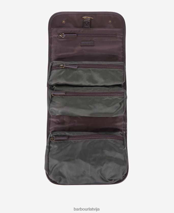 Barbour vīriešiem vaska piekarināmais mazgāšanas maisiņš P8J88A2183 Piederumi olīvu